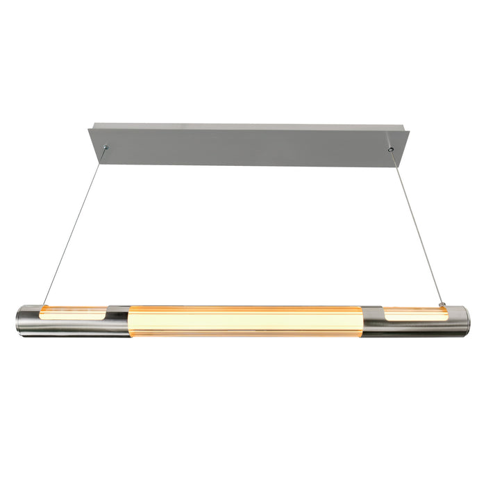 CWI Lighting LED Chandelier from the Neva collection in Satin Nickel finish