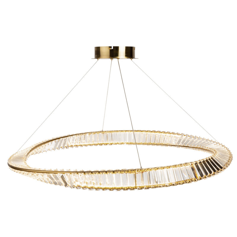 Artcraft LED Pendant from the Stella collection in Brushed Brass finish