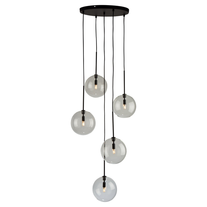 Artcraft - SC13195BK - Five Light Pendant - Pinpoint - Black