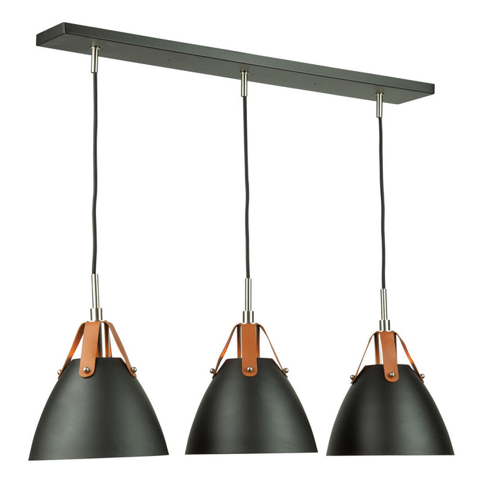 Artcraft Three Light Island Pendant from the Tote collection in Black finish