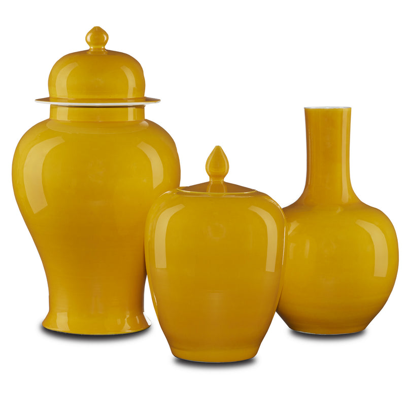 Currey and Company - 1200-0580 - Vase - Imperial - Yellow