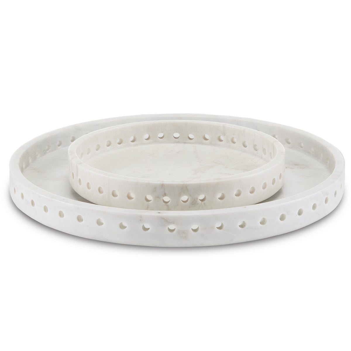 Currey and Company - 1200-0592 - Tray - Freya Collection - White