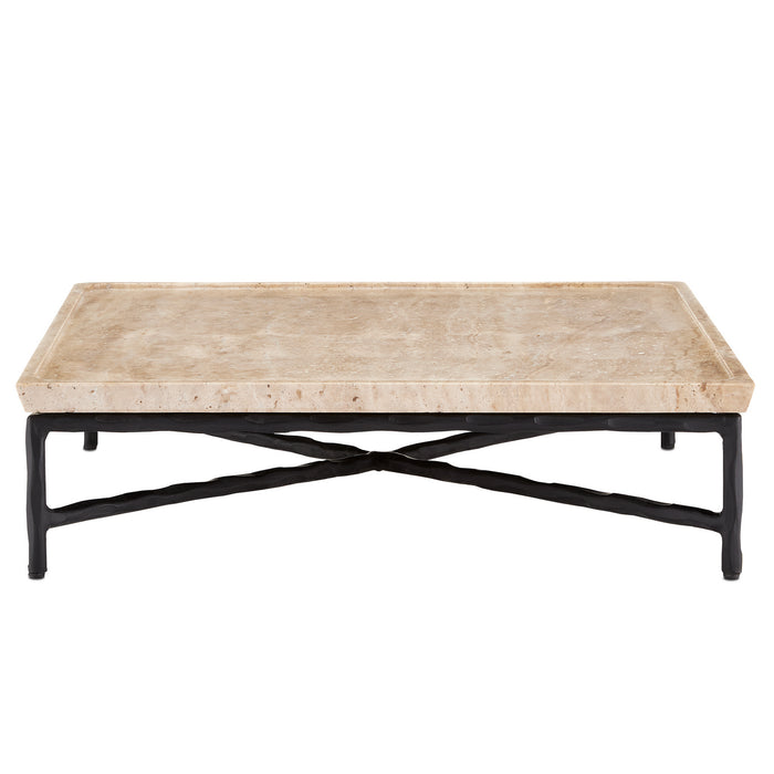 Currey and Company Tray from the Boyles collection in Natural/Black finish