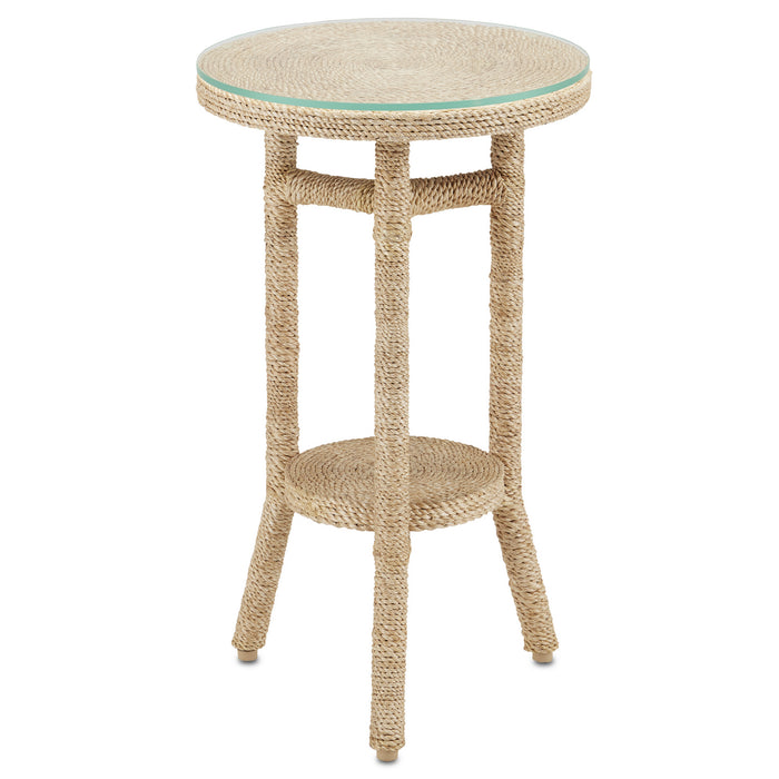 Currey and Company Drinks Table from the Limay collection in Natural Rope finish