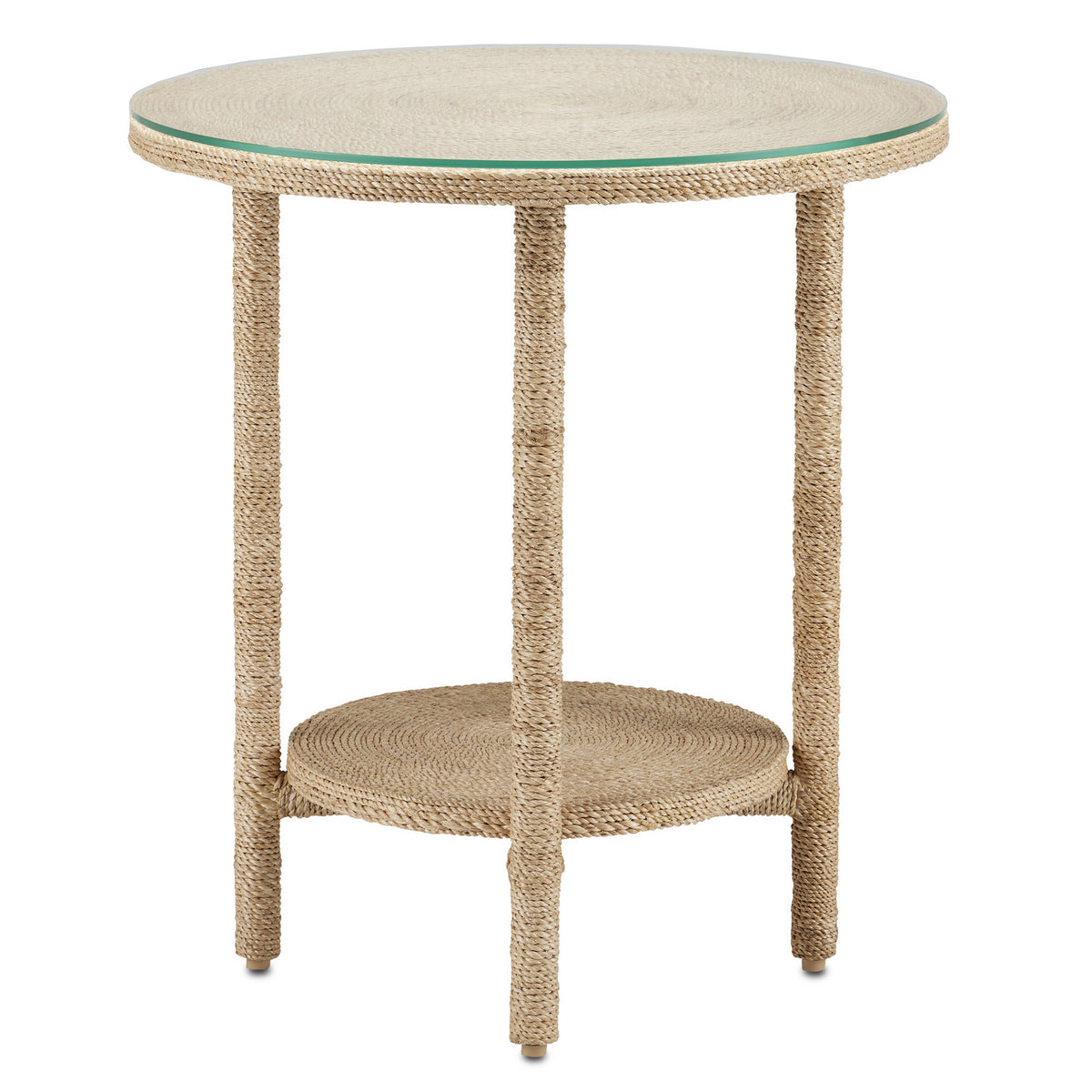 Currey and Company - 3000-0215 - Accent Table - Limay - Natural Rope