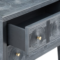 Currey and Company - 3000-0217 - Chest - Santos Collection - Vintage Navy