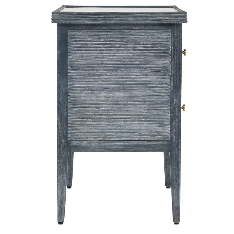 Currey and Company - 3000-0217 - Chest - Santos Collection - Vintage Navy