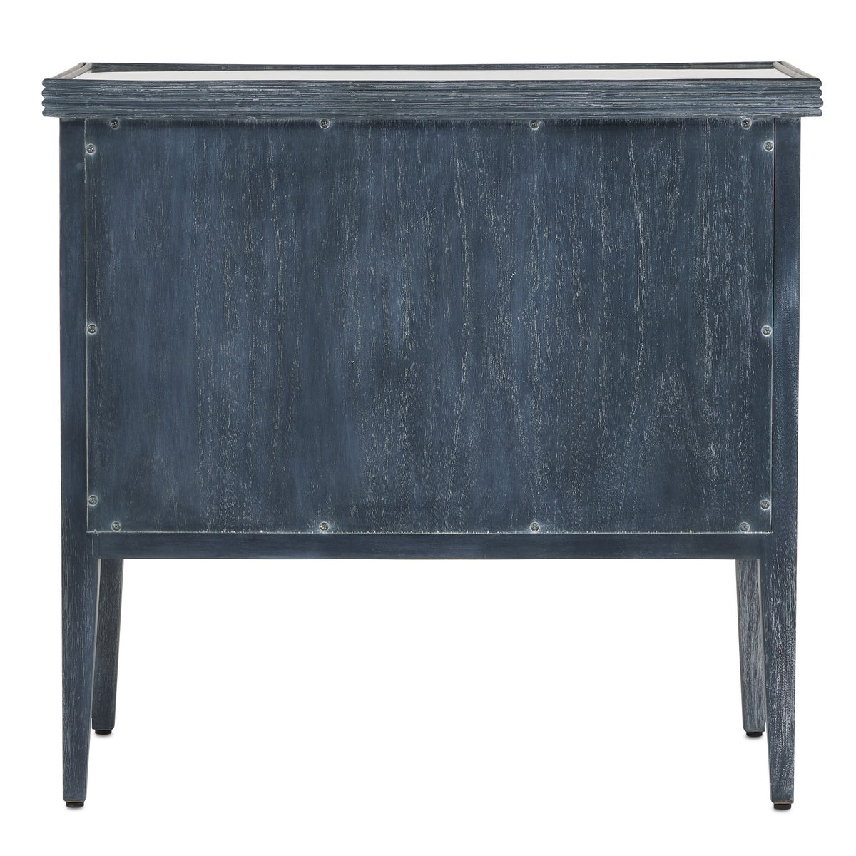Currey and Company - 3000-0217 - Chest - Santos Collection - Vintage Navy