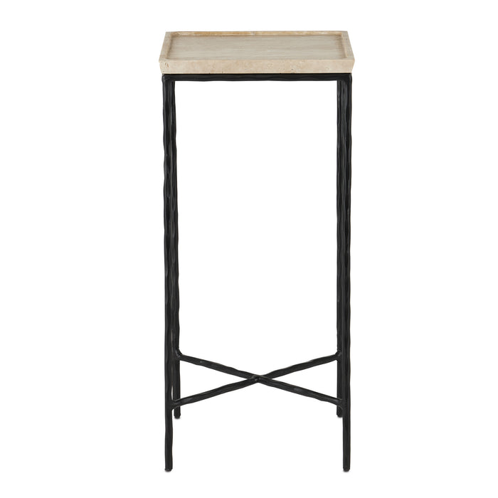 Currey and Company Accent Table from the Boyles collection in Natural/Black finish