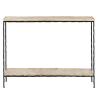 Currey and Company - 4000-0137 - Console Table - Boyles - Natural/Black