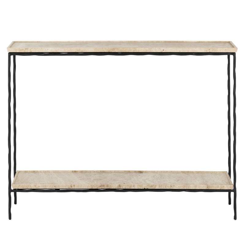 Currey and Company - 4000-0137 - Console Table - Boyles - Natural/Black