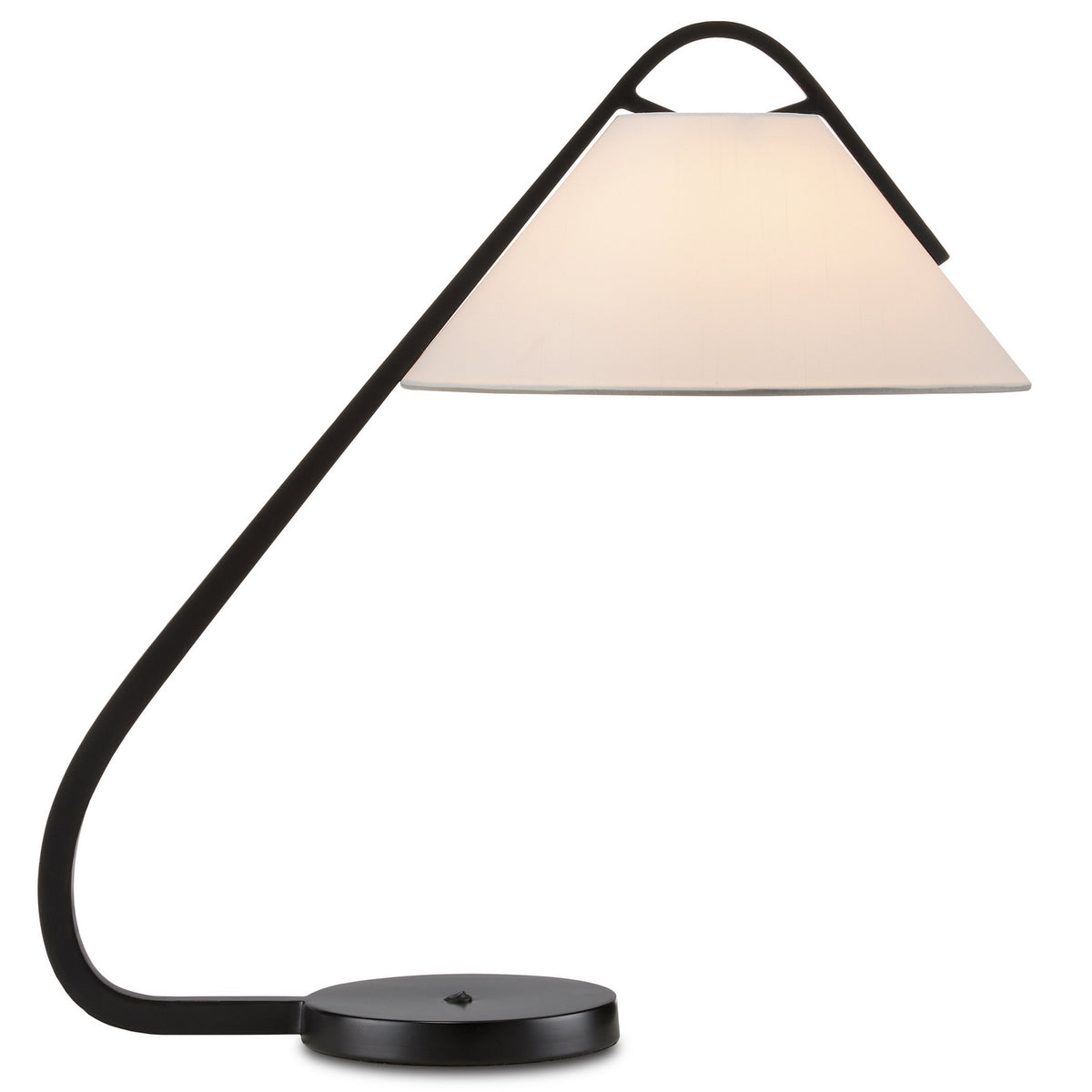 Currey and Company - 6000-0780 - One Light Desk Lamp - Frey Collection - Satin Black/Brushed Brown