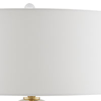 Currey and Company Two Light Table Lamp from the Parable collection in Gold/Clear finish