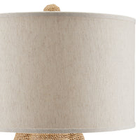Currey and Company - 6000-0797 - One Light Table Lamp - Karnak - Natural/Satin Black