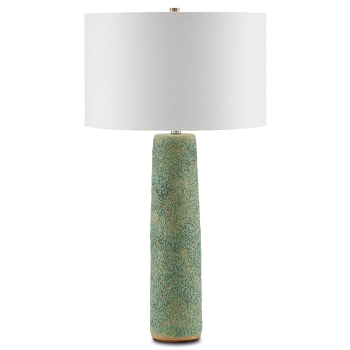 Currey and Company One Light Table Lamp from the Kelmscott collection in Moss Green finish