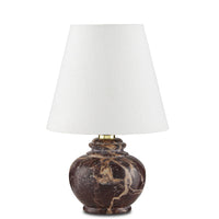 Currey and Company One Light Table Lamp from the Piccolo collection in Oxblood finish