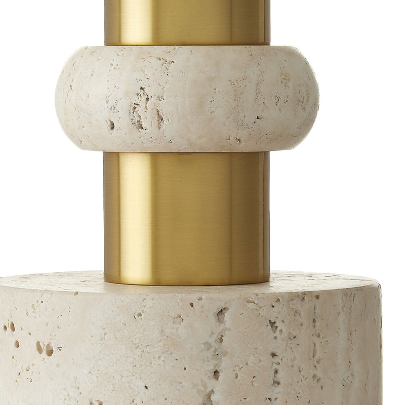 Currey and Company - 6000-0809 - One Light Table Lamp - Beige/Antique Brass