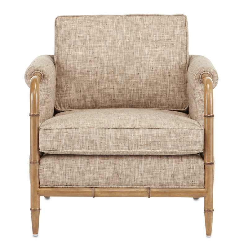 Currey and Company - 7000-0602 - Chair - Merle Collection - Weathered Walnut