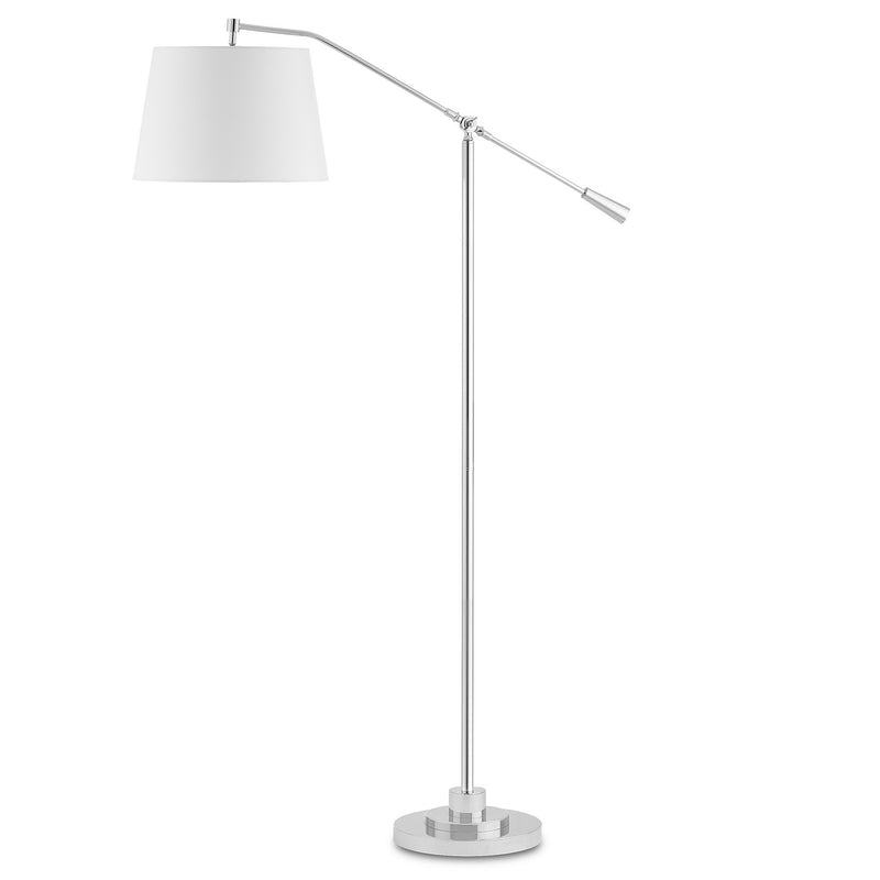 Currey and Company - 8000-0110 - One Light Floor Lamp - Maxstoke - Polished Nickel