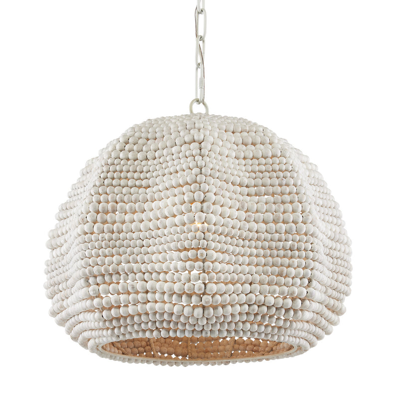 Currey and Company - 9000-0864 - One Light Pendant - White/Whitewash