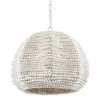 Currey and Company - 9000-0864 - One Light Pendant - White/Whitewash