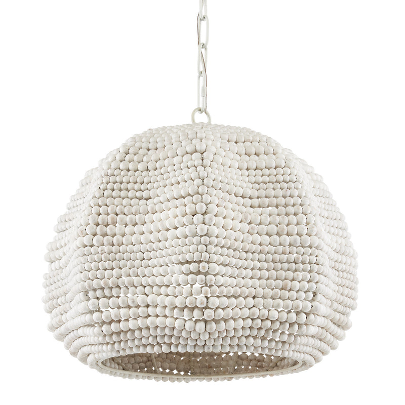 Currey and Company - 9000-0864 - One Light Pendant - White/Whitewash