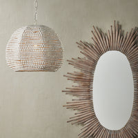 Currey and Company - 9000-0864 - One Light Pendant - White/Whitewash