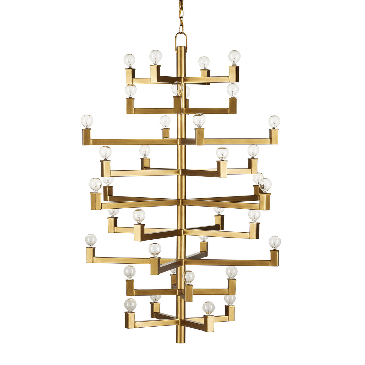 Currey and Company - 9000-0919 - 36 Light Chandelier - Andre Collection - Brass