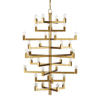 Currey and Company - 9000-0919 - 36 Light Chandelier - Andre Collection - Brass