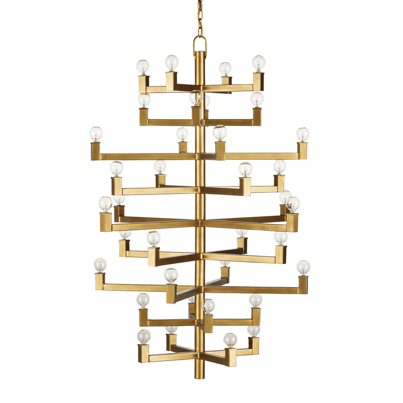 Currey and Company - 9000-0919 - 36 Light Chandelier - Andre Collection - Brass