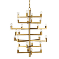 Currey and Company - 9000-0920 - 28 Light Chandelier - Andre Collection - Brass