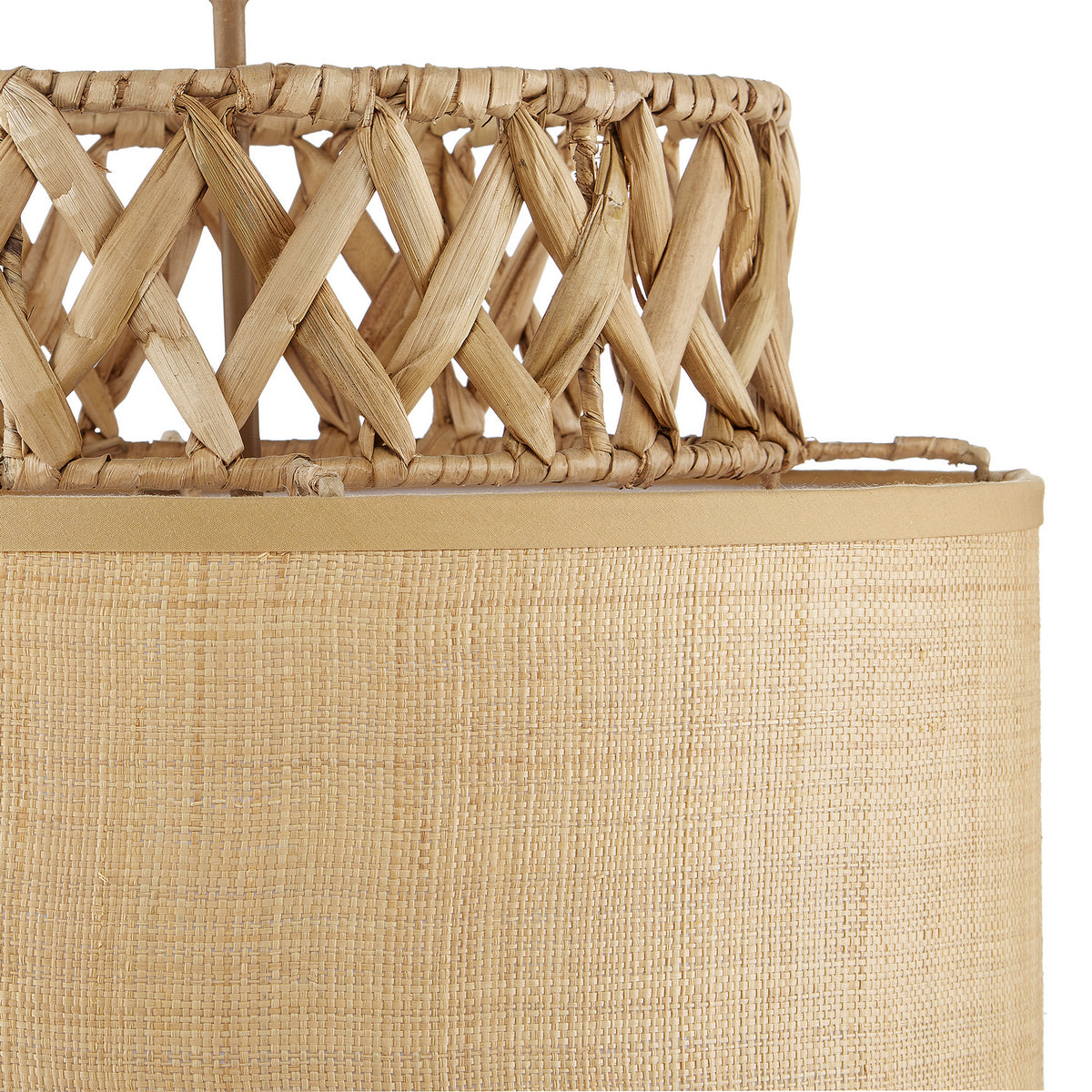 Currey and Company - 9000-0926 - Four Light Pendant - Isola Collection - Khaki/Natural