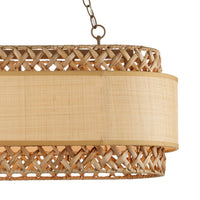 Currey and Company - 9000-0927 - Six Light Chandelier - Isola Collection - Khaki/Natural