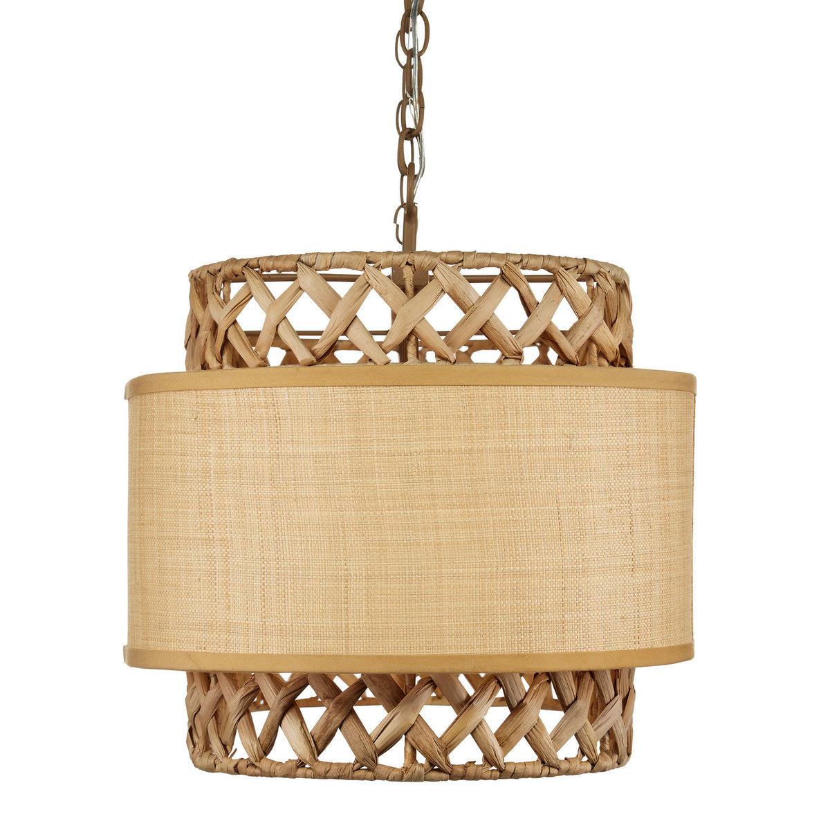Currey and Company - 9000-0927 - Six Light Chandelier - Isola Collection - Khaki/Natural