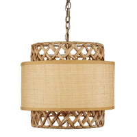 Currey and Company - 9000-0927 - Six Light Chandelier - Isola Collection - Khaki/Natural
