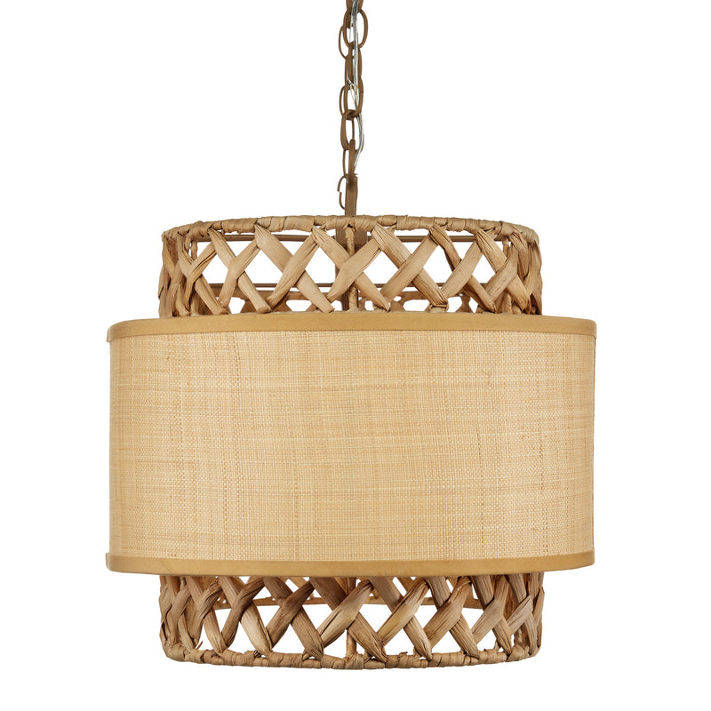 Currey and Company - 9000-0927 - Six Light Chandelier - Isola Collection - Khaki/Natural