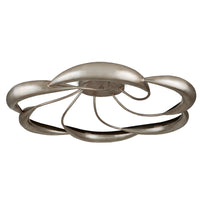 Currey and Company Six Light Semi-Flush Mount from the Caroube collection in Champagne/Contemporary Silver finish