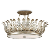Currey and Company - 9000-0950 - Three Light Semi-Flush Mount - Biddulph Collection - Champagne