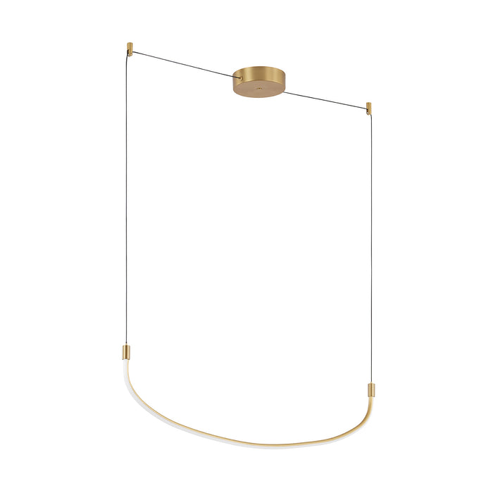 Kuzco Lighting LED Pendant from the Talis collection in Black|Brushed Gold|Brushed Nickel finish