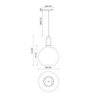 Alora - PD601710AGOP - One Light Pendant - Soji - Aged Gold/Opal Matte Glass
