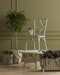 Currey and Company - 2200-0020 - Planter - Faux Bois Planter Collection - Portland / Faux Bois