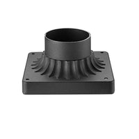 CWI Lighting - 0412B - Pier Mount Base - Granville - Black