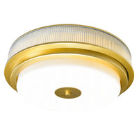CWI Lighting Four Light Flush Mount from the Valdivia collection in Satin Gold finish