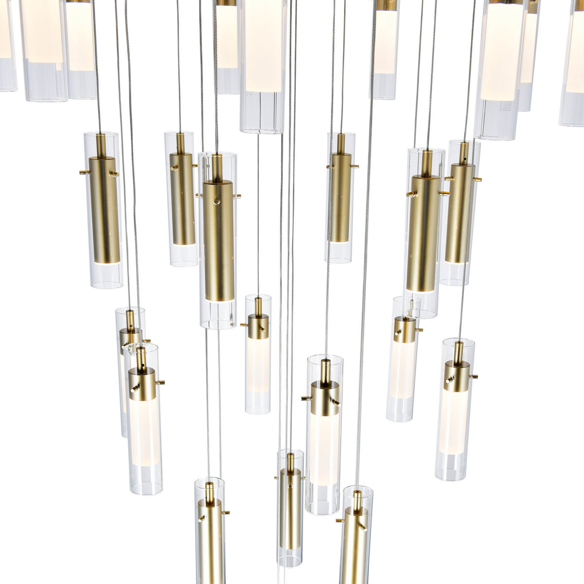 CWI Lighting - 1606P33-37-602 - LED Chandelier - Olinda - Satin Gold