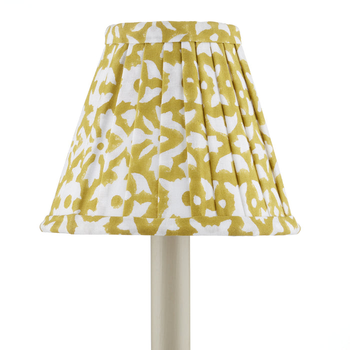 Currey and Company Chandelier Shade in Mustard/White finish