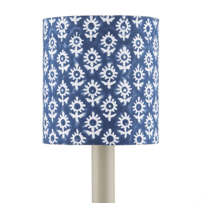 Currey and Company Chandelier Shade in Navy/White finish