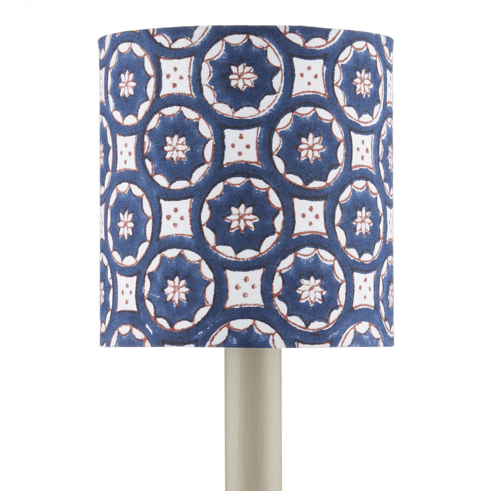 Currey and Company Chandelier Shade in Navy/White/Red finish