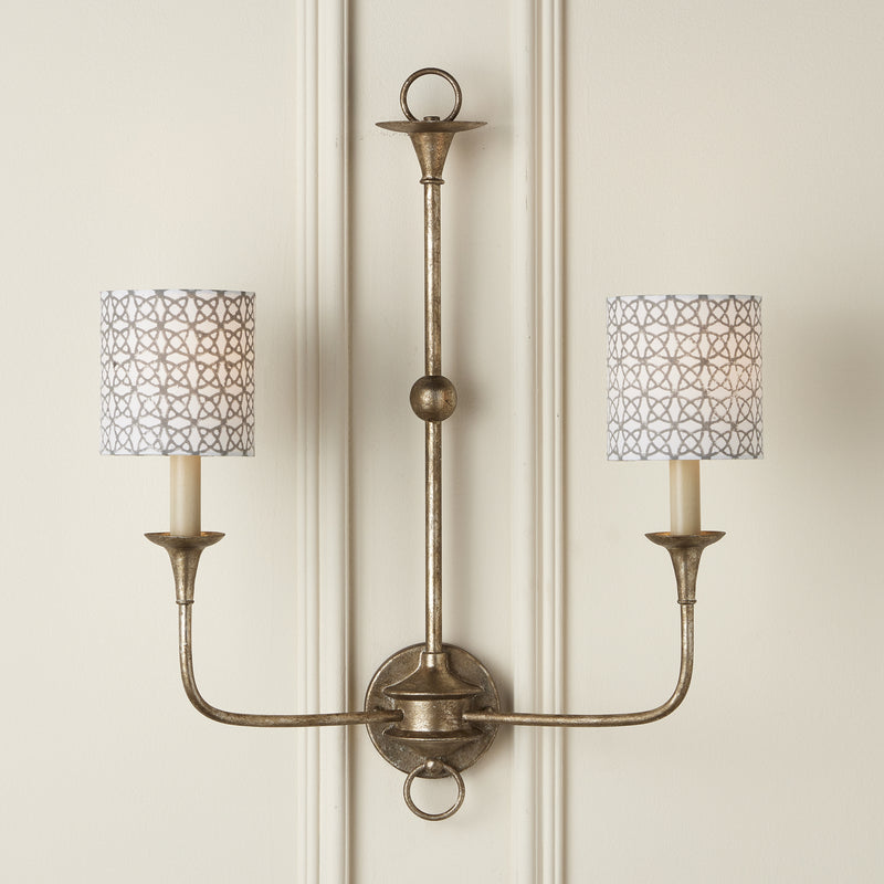 Currey and Company Chandelier Shade in Natural/Gray finish