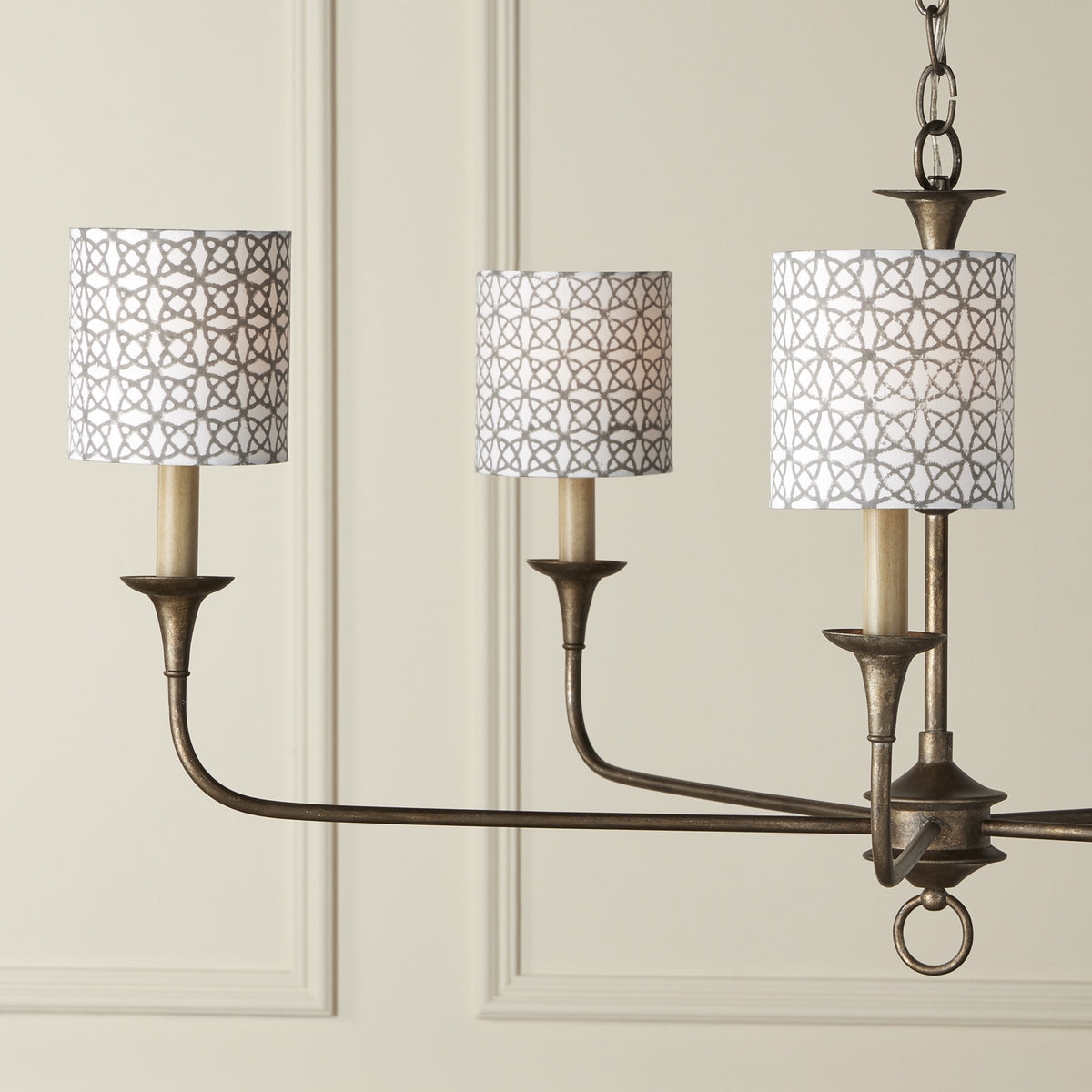 Currey and Company Chandelier Shade in Natural/Gray finish