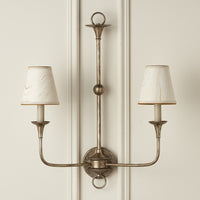 Currey and Company - 0900-0015 - Chandelier Shade - Marble - Cream/Gold
